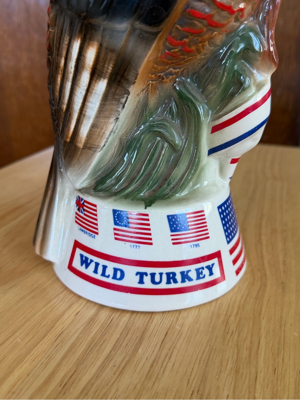 RARE Vintage Collectible Wild Turkey Centennial Spirit of '76 Ceramic Decanter - Picture 7 of 10